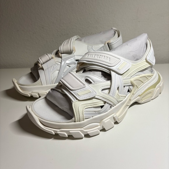 Balenciaga Other - NEW BALENCIAGA Track Sandal Triple White Mens Size 9